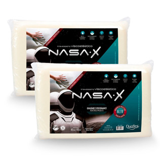 Travesseiro Nasa Fibrasca Viscoelástico - NASA Double Comfort - Adoro  Promoção