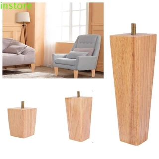 INSTORE Pés De Móveis , De Madeira Sólida Quadrada Sofá Inclinados De Substituição 6/10/15cm Ajustáveis
