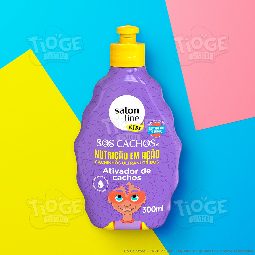 Ativador de Cachos Infantil SOS Cachos Nutrição em Ação Cabelos ...