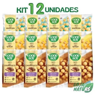 KIT Misto 12 Unidades Snack Sem Glúten Vegano 25g - Goodsoy