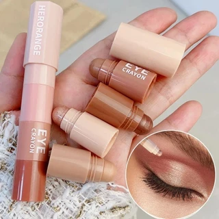 4 Em 1 Lápis De Sombra Perolada Brilhante Liner Silkworm Glitter Lasting Matte Eye Shadow Stick Maquiagem Cosméticos Olhos