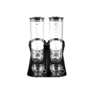 Dispenser 3 L Para Cereais Duplo Preto Organiz