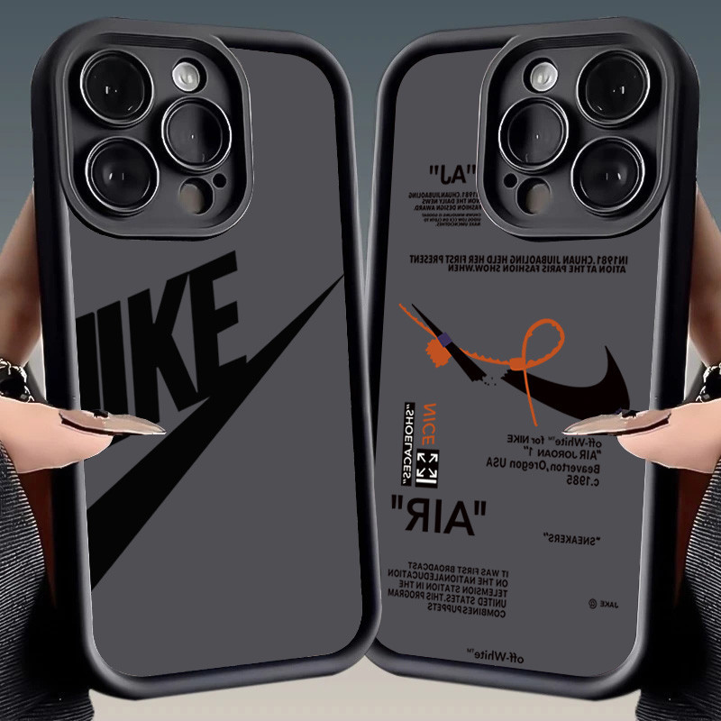 Capa De Silicone Macio Para iPhone 11 12 13 14 15 Pro Max 7 8 Plus XS XR X Mini Marca Esportiva À Prova De Choque