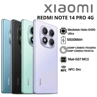Celular Xiaomi Redmi Note 14 Pro 4G 256gb / 512gb Versão Global (COM CAPINHA E PELÍCULA DE CORTESIA)