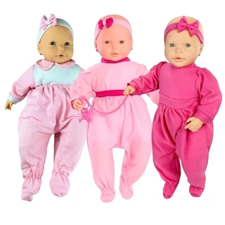 Boneca Branca Bebê Mania Xixi Com Acessórios 5331 Roma Brinquedos
