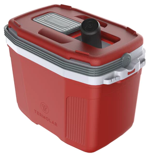 Caixa Cooler Térmico Vermelho 32 Litros Cabe Latas Praia Pesca Termolar Orginal