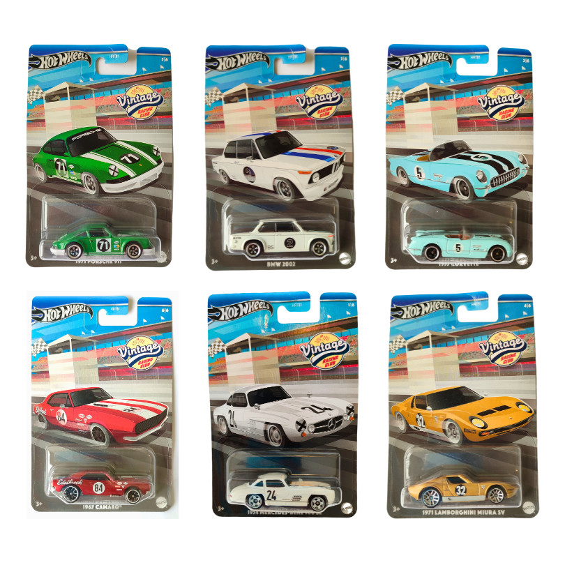 ミニカー HotWheels Vintage Racing HOT WHEELS - VINTAGE RACING CLUB - 2024 - 1/5 - 1962 CORVETTE