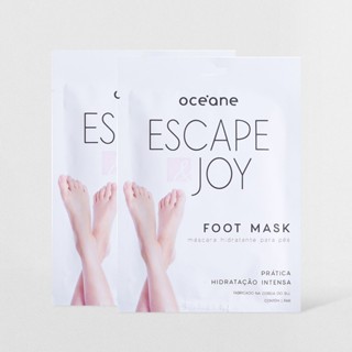 Kit Máscara Hidratante Para Pés com Óleo de Coco - Foot Mask 1 Par (2 Produtos)