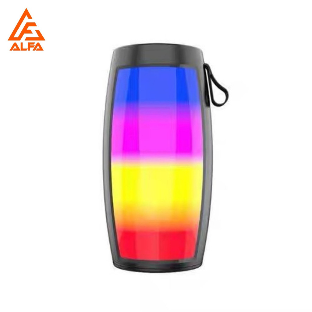 Caixinha De Som Amplificada Bluetooth LED RGB Cartão SD Radio Fm USB