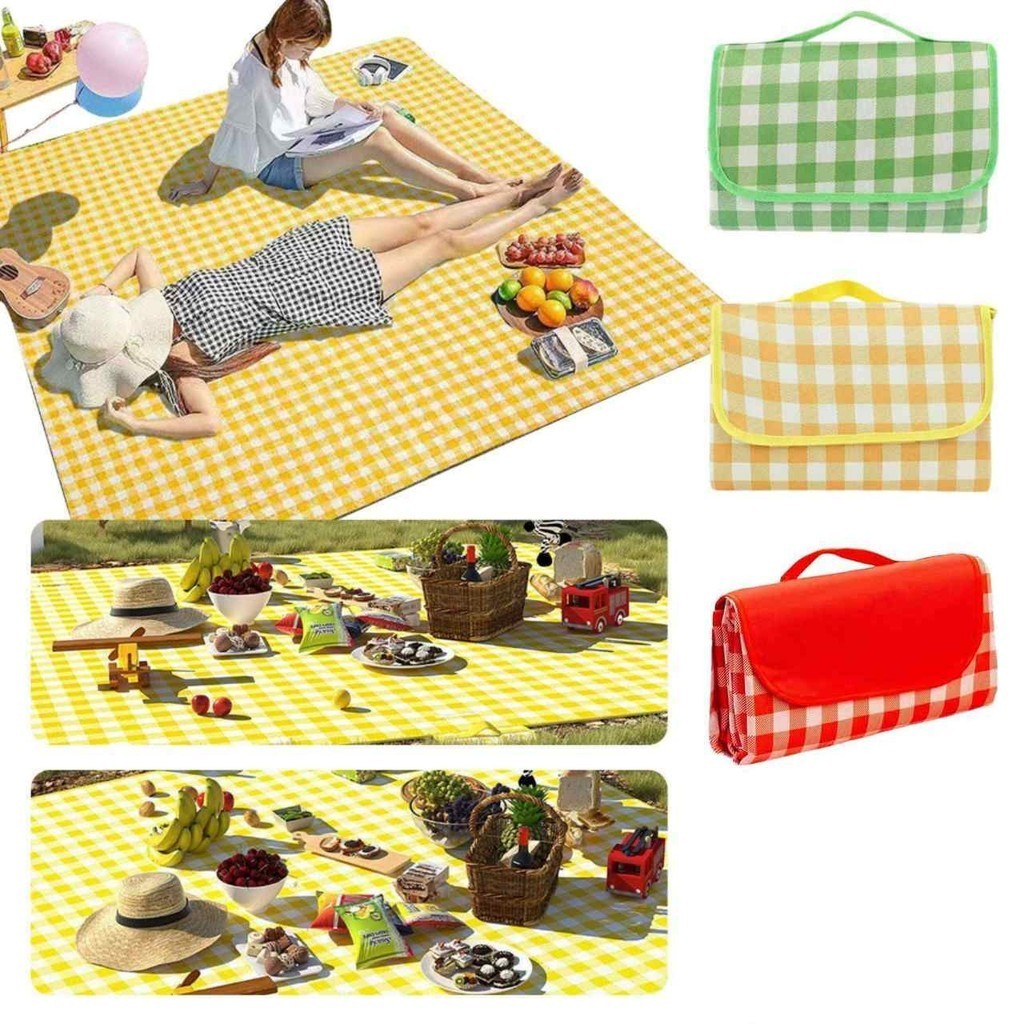 Tapete Cobertor Prova D'Água Para Piquenique Ao Ar Livre Praia Acampamento Impermeável Portátil