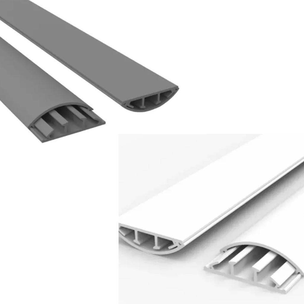 CANALETA PARA PISO Chão 52X14 protege fio esconde cabo