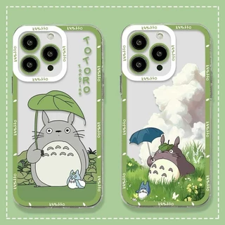Anime Espirito Longe Totoro Concha Fofa Para Redmi Nota 12 4G 13 11 11S 12S 10 8 9 12 13 Pro Plus 12 12C 13C A2 A1 9A 9C 10C 9T 9 10 Capa Silicone Macio E Transparente