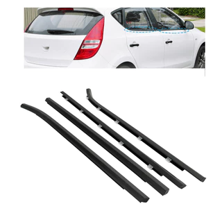 Kit Jogo 4 Pestanas Externas Moldura Borracha Guarnição Acabamento Portas Dianteiro Traseiro i30 2007 2008 2009 em Oferta na Shopee