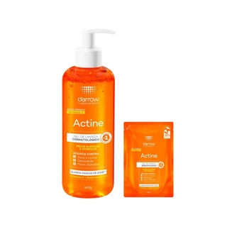 Kit Facial De Limpeza Darrow Actine Gel Com Refil - Gel De Limpeza 400 g e Gel De Limpez Refil 300 g em Oferta na Shopee