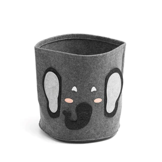 Cesto Infantil de Feltro Elefante - Oikos em Oferta na Shopee