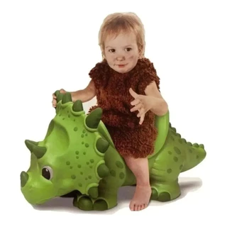 Triciclo Dinossauro Triceratops Giant 04 Rodas Com Encosto Roma