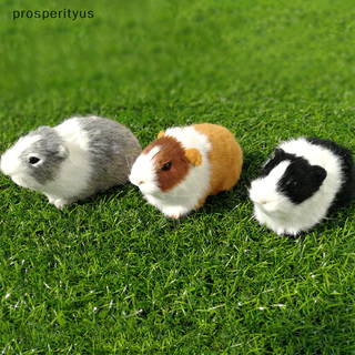 [prosperityus] Simulação De Pele De Porco Da Guiné Boneca De Pelúcia Hamster Animal Macia Para Crianças Presente De Aniversário [BR]