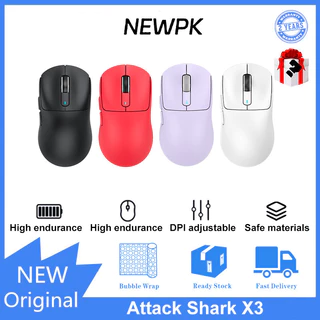 Attack Shark X3 three mode wireless mouse works for a long time