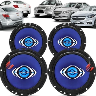 Kit Alto Falantes Dianteiros e Traseiros Chevrolet Prisma 2007 até 2019 - Hurricane Class 520w em Oferta na Shopee