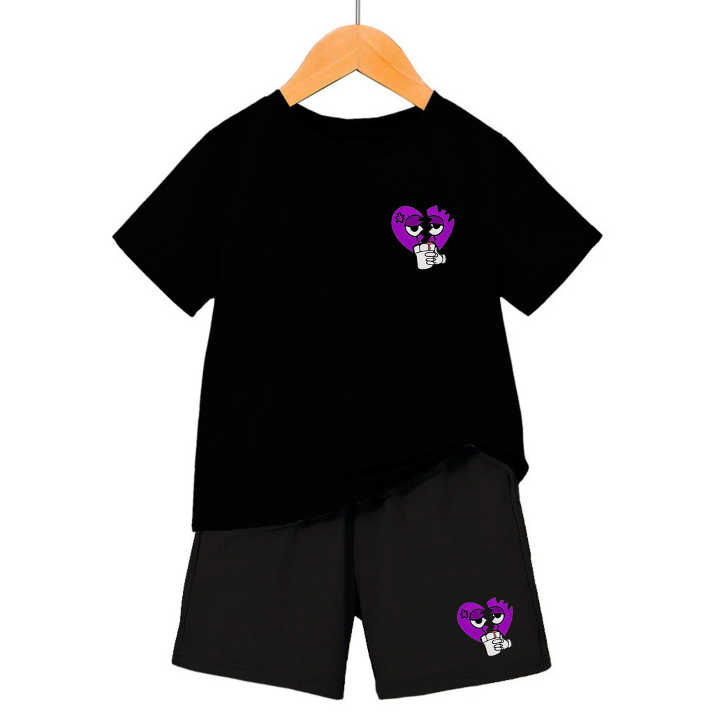 Conjunto Camiseta Infantil Short Bermuda Moletom Infanto Juvenil