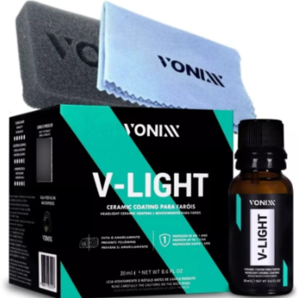 V-Light 20ml Vonixx Vitrificador De Faróis Proteção 1 Ano