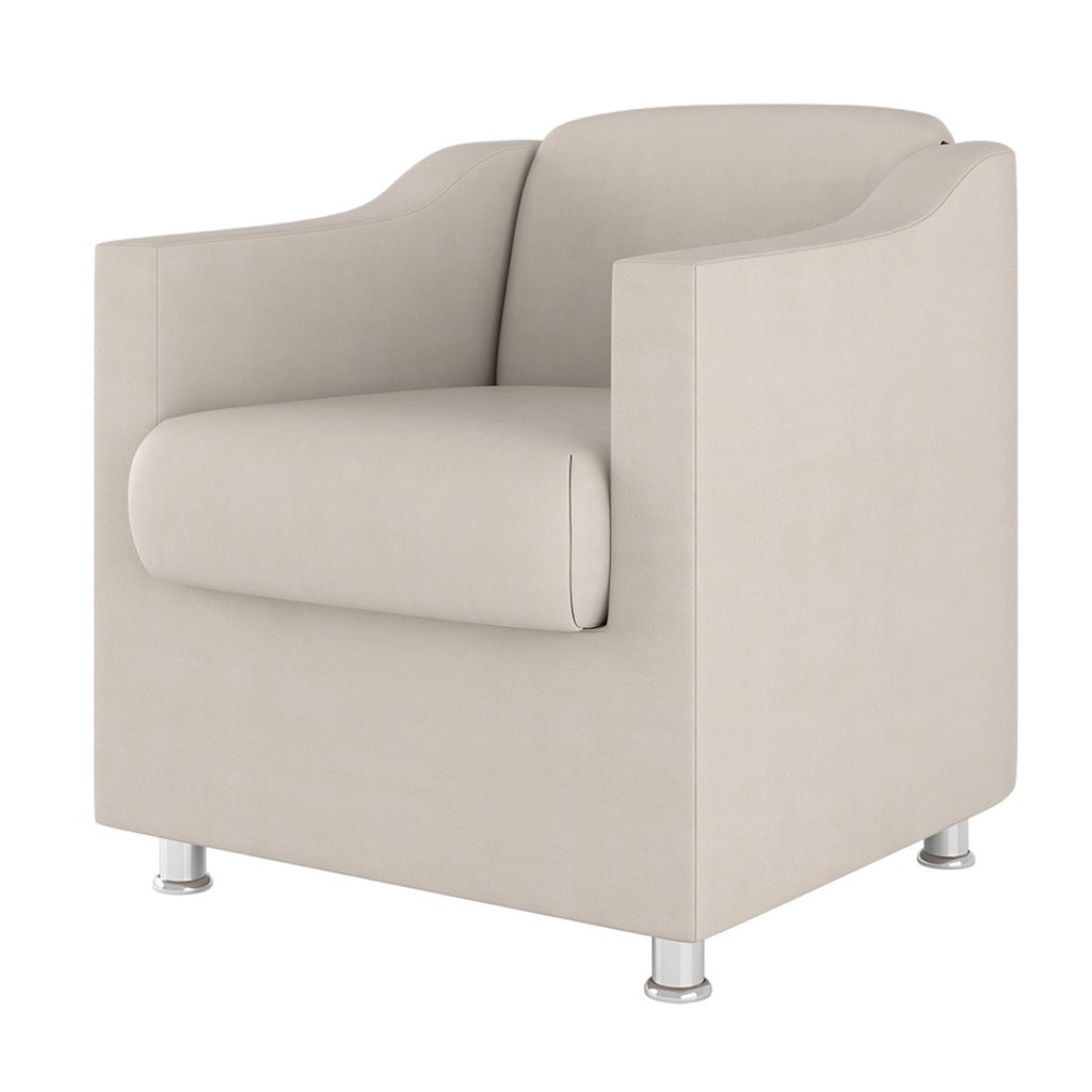 Poltrona Decorativa Para Consultorio Recepção Brunaldi