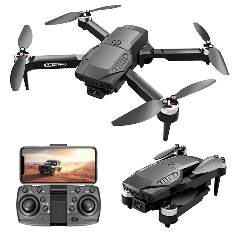 versão silenciosa！F198 Novo Motor Sem Escovas Drone WIFI FPV Dron HD Dual Camera 8K Quadcopter RC Brinquedos Dobráveis Para Evitar Obstáculos Profissionais