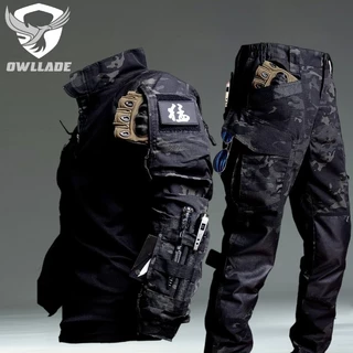 OWLLADE Calças De Jaqueta Tática Owlade Em Fato Noturno À Prova D'água JT-0045TZ