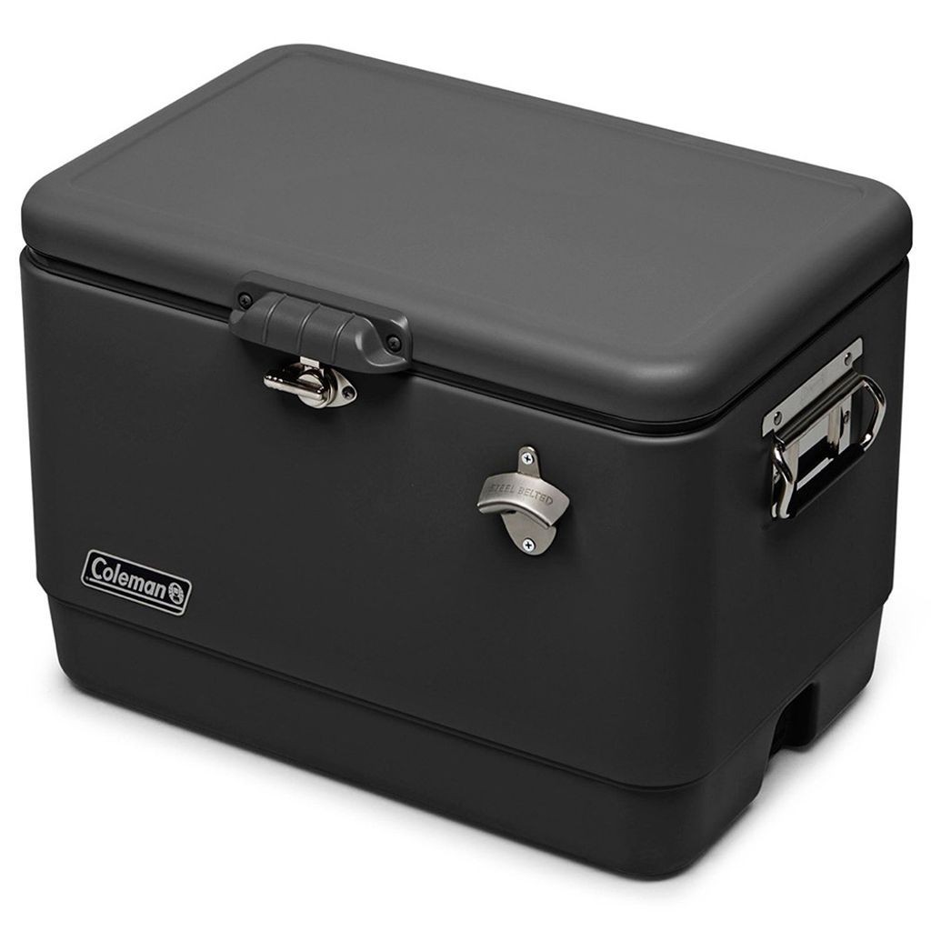 Caixa Térmica Reunion™ 54QT 51L Aço Inoxidável All Black Coleman