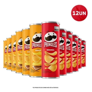 Kit Batata Pringles® Original E Queijo 12 Unidades