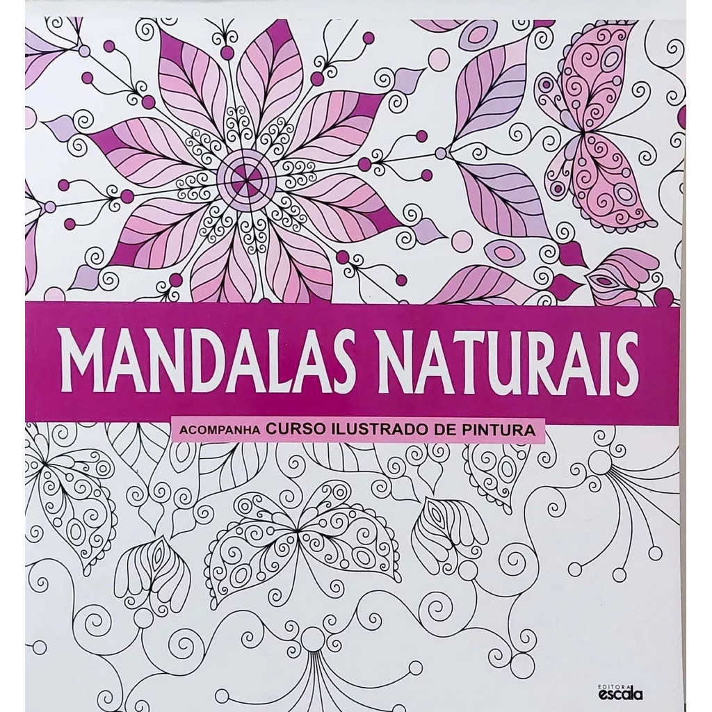Livro Pintura Para Adulto Antiestresse - Mandalas Naturais | Shopee Brasil