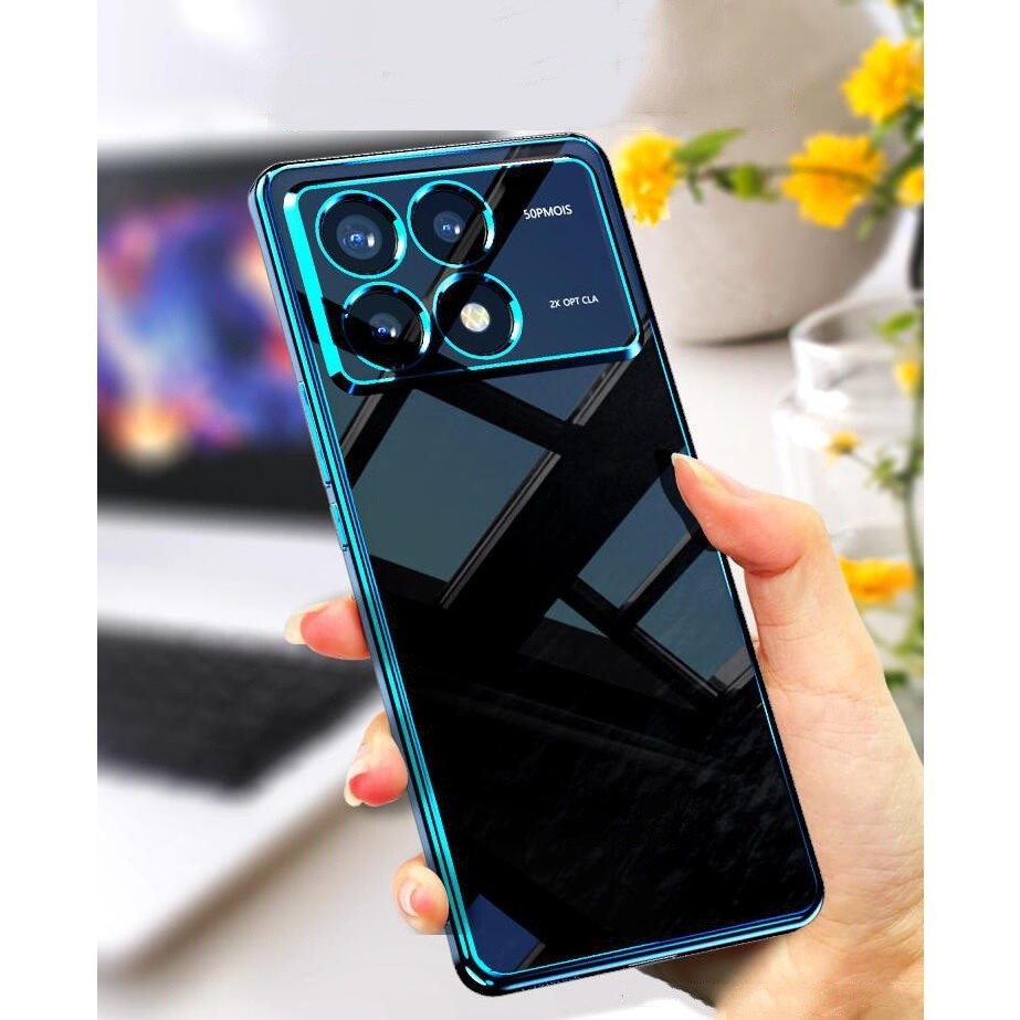 Caixa De Telefone Xiaomi Poco M6 X6 Pro Silicone Transparente À Prova De Choque tpu Bumper Back Cover