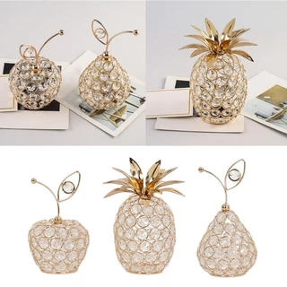 HO Creative Fruit Crystal Statue Decorations for Lover Fashion Home Fornecimento De Decorações Para Salas De Estar