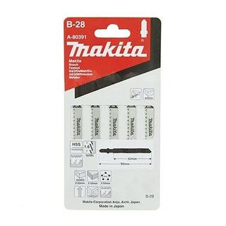 Lâmina de Serra Tico Tico B-28 para Madeira Laminadas A-80391 Makita 5 Peças