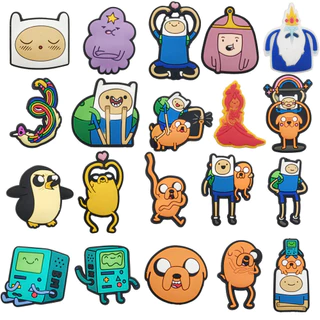 1PCS Cartoon Cute " Coleção De Roubos De Aventura " Crocs Jibbitz Shoe Charms Sandals Acessórios De Pulseira Para Crianças Festa De Aniversário