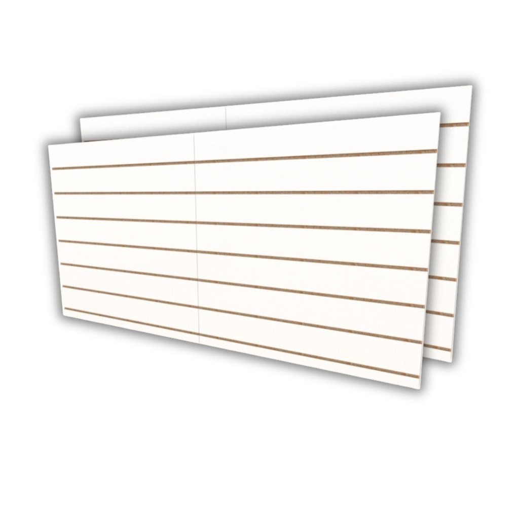 Painel canaletado 90x180 Branco mdf canaletado E-nichos