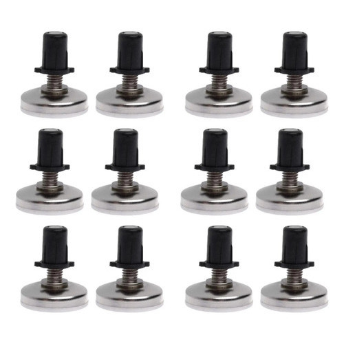 12 peças Pé P Moveis Niveladora De Chão 21mm sapata com Rosca e Bucha 12 Peças