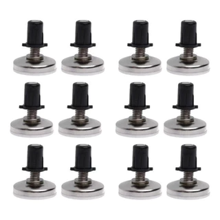 12 peças Pé P Moveis Niveladora De Chão 21mm sapata com Rosca e Bucha 12 Peças