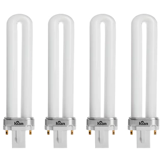 Kit 4 lampada pl compacta kian g23 2 pinos 9w 6400k