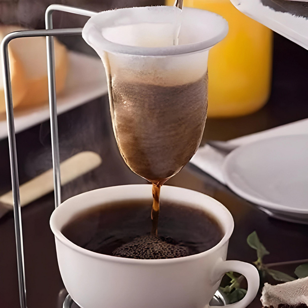 Coador Mini de Mesa Para Café Chá Com Coador De Pano 051 / Utensílio de ...