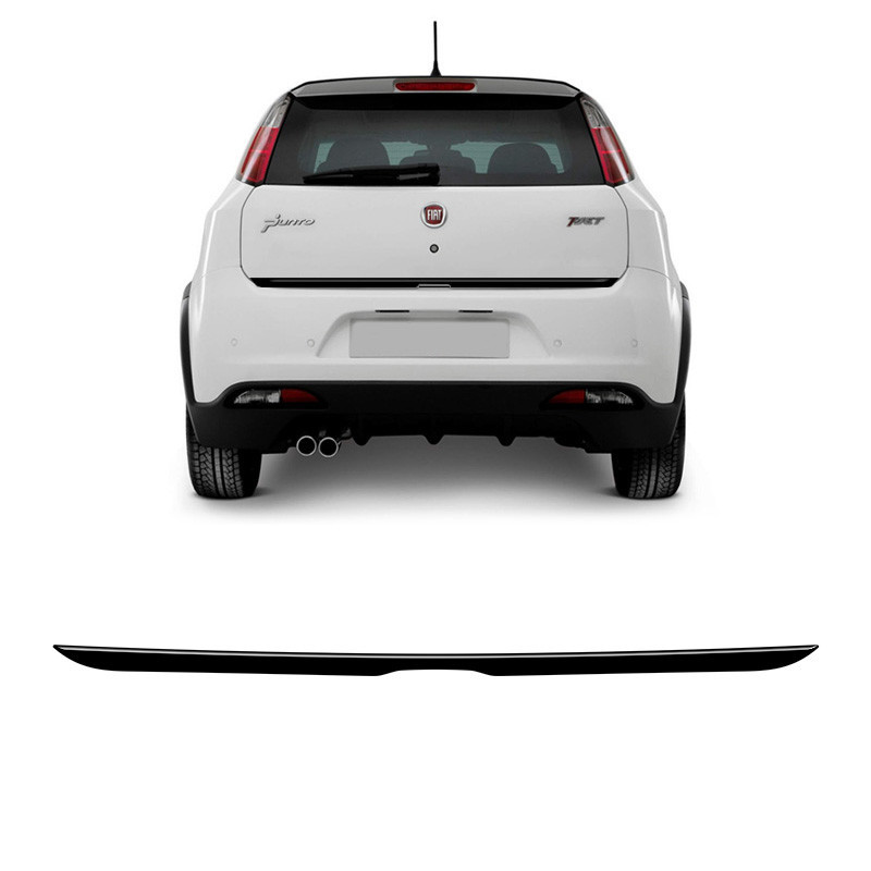 Friso Do Porta-Malas Punto 2010/2017 Adesivo Black Traseiro Genérico