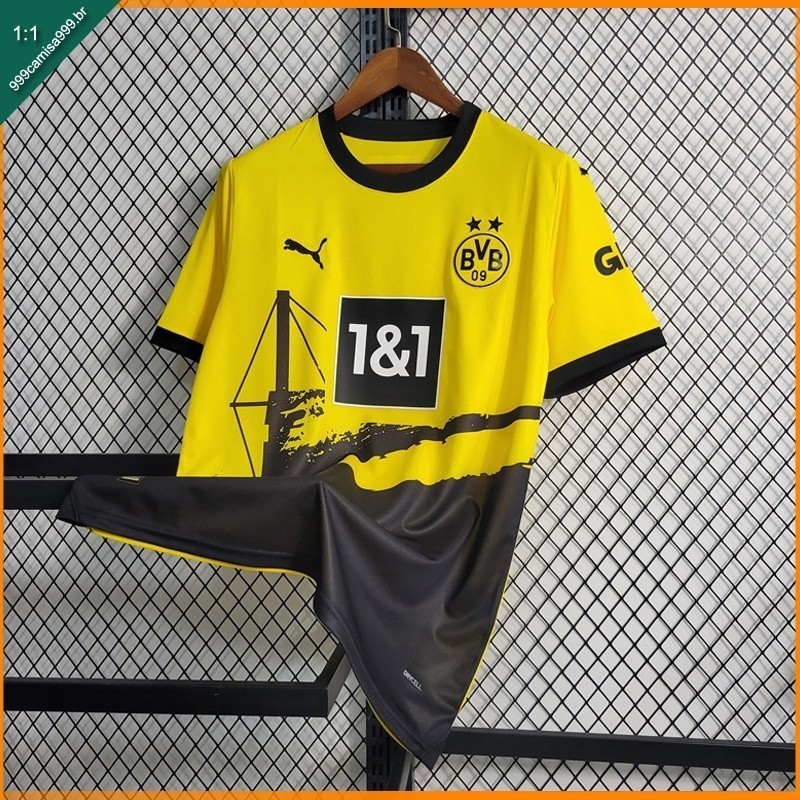 23/24 Camisola da equipe masculina I Futebol DT I2KC Camisa de futebol dortmund