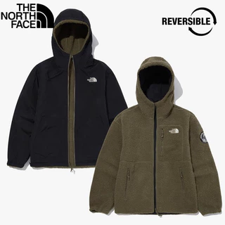 The North Face Logotipo Bordado A Norte Casaco Original De Dupla De Algodão De Cordeiro Cashmere Com Capuz Quente