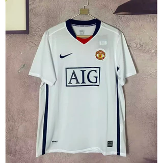 2007 2008 Manchester United Camisa Branca Retro De Futebol