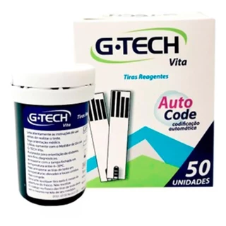 Fita de medir Glicose Aparelho de Glicemia G-tech Vita