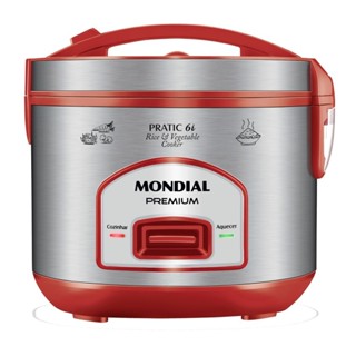 Panela elétrica de arroz 6 xícaras Pratic Rice 6i Red - PE-45-6X - Mondial (110V)