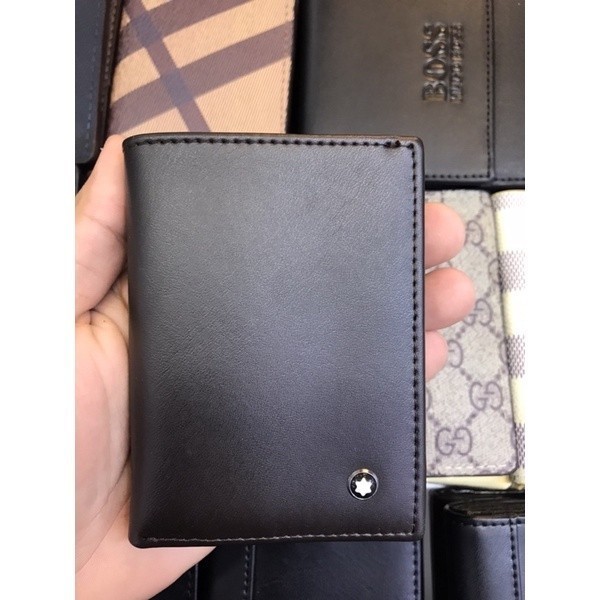 Carteira Masculina Montblanc Couro Porta Cartão Grife