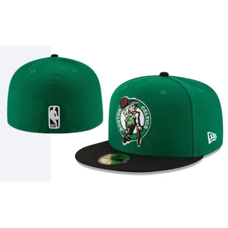 Homens Totalmente fechados Tamanho Grande Bordado Feminino Bordado NBA Boné de Beisebol Não Ajustável Hip-Hop Street Dance Green Mang Sports Fashion Reverse Material Flat Tba Hat