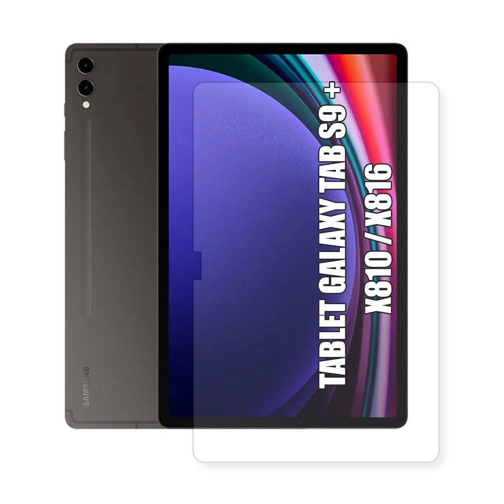 Película Vidro Para Tablet Tab S9 + (S9 Plus) - 12.4 Pol. (2023) X810 / X816