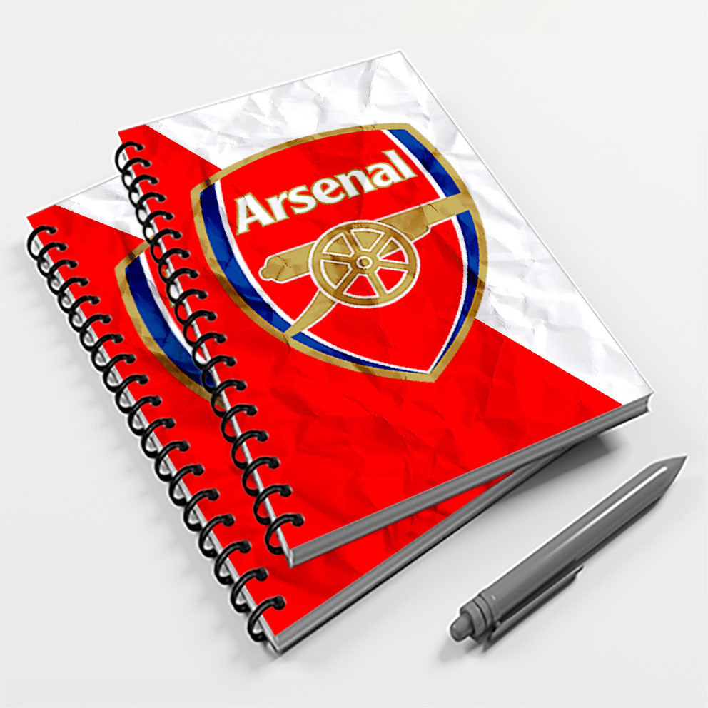 Caderno Universitário 96 fls Futebol Arsenal | Shopee Brasil